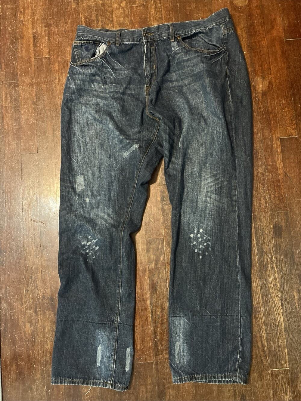 Rocawear Jeans Men's 42x34 Classic Fit Medium Wash Baggy Hip Hop Streetwear